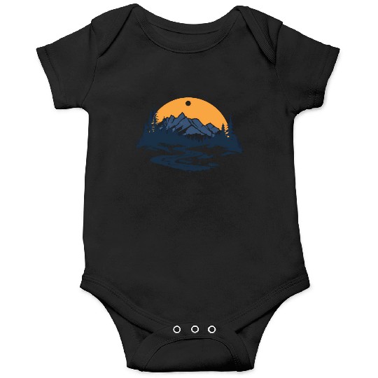 Majestic Mountain Sunset Onesies
