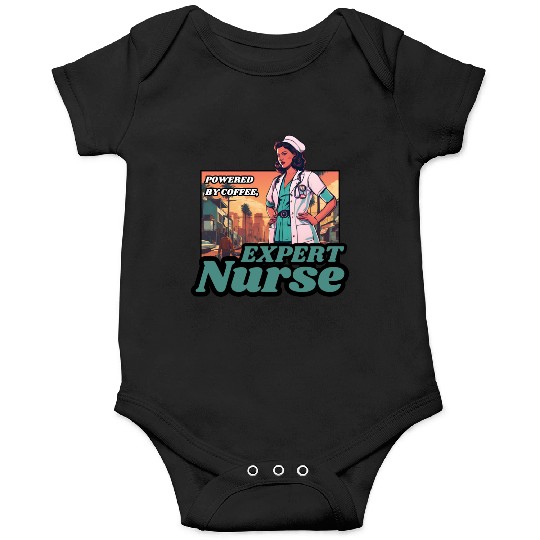 Powered by coffee, expert Nurse Onesies