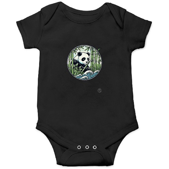 Panda in Bamboo Forest Onesies