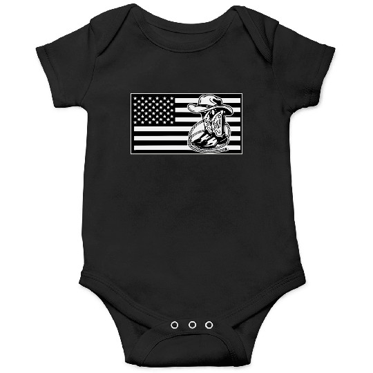 American Cowboy Flag LIKE US ON FB # Onesies