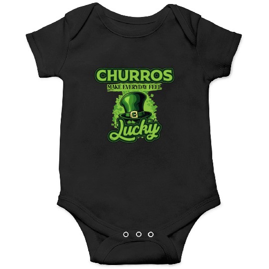 Churros Make Everyday Feel Lucky St Patricks Day Onesies