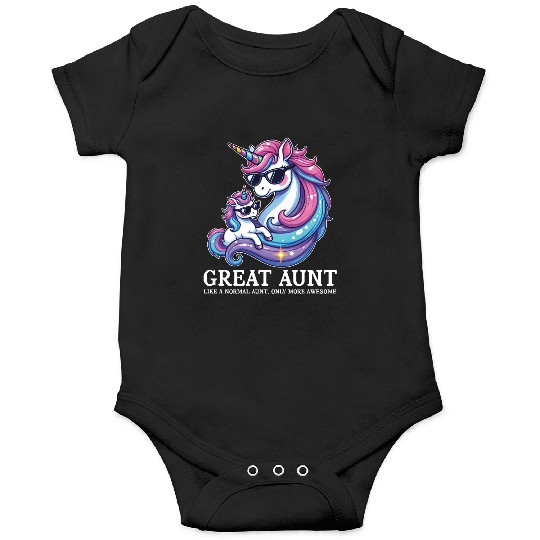 Great Aunt Like A Normal Aunt Only Awesome Funny Onesies