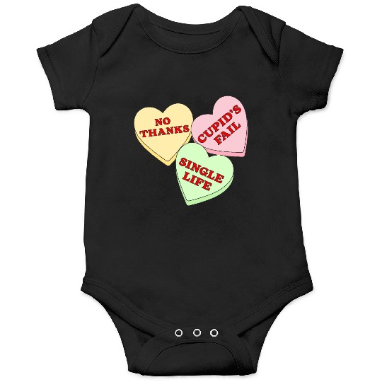 Valentines Candy Hearts Onesies
