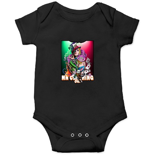 Biz Graphic Ladies Cropped Play your Cards Right Onesies