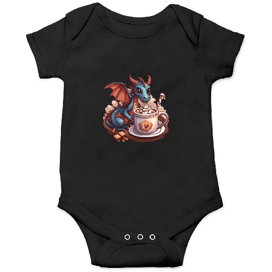 Cozy Dragon and Hot Chocolate Delight Onesies