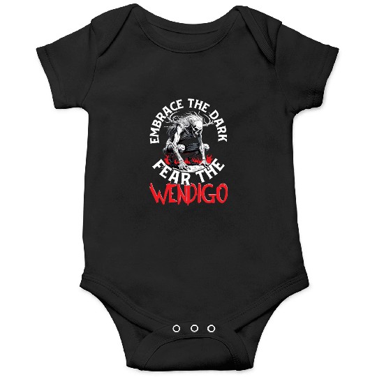 Cryptid Embrace The Dark Fear The Wendigo Onesies