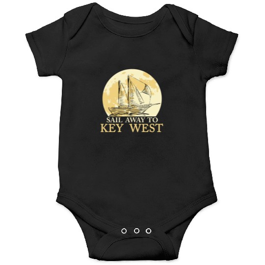 Florida Keys SAIL AWAY TO KEY-WEST Sailing Outfit Onesies