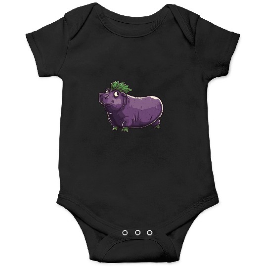 Hip Eggplant Onesies