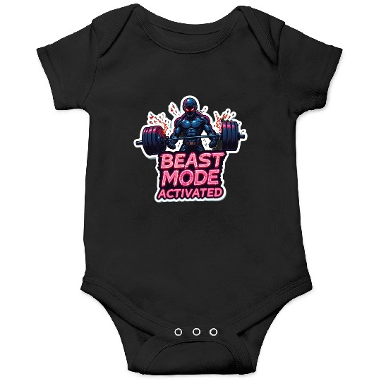 Beast-Mode Activated Cyberpunk Gym Onesies