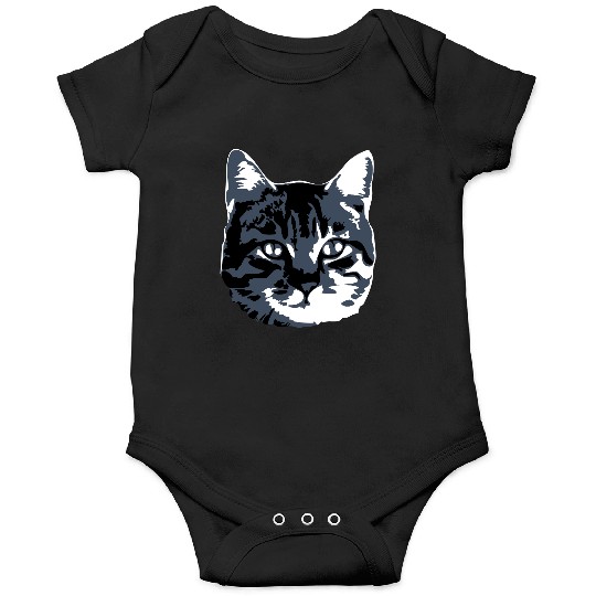 Cat Lover Realistic Pet Face Cute Cool Kitten Head Onesies