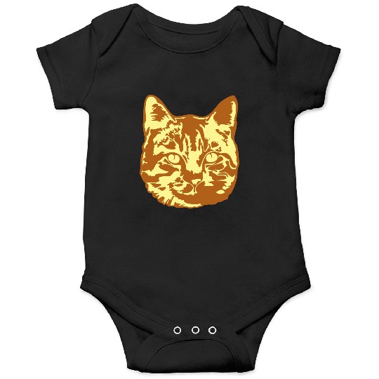Cat Lover Realistic Pet Face Cute Cool Kitten Head Onesies