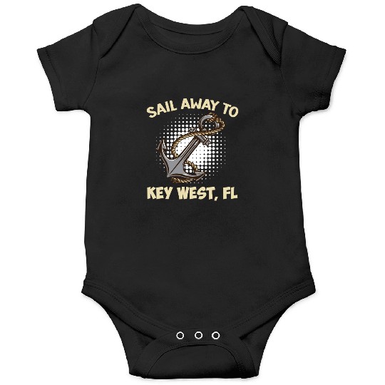 Florida Keys SAIL AWAY TO KEY-WEST Sailing Outfit Onesies