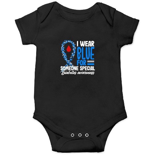 Diabetes Type 1 Awareness Wear Blue Support Onesies