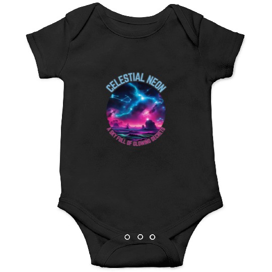 Celestial Neon - A sky full of glowing secrets Onesies