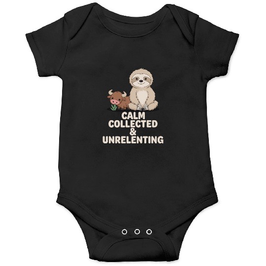 Taurus Zodiac Sloth Calm Collected & Unrelenting Onesies
