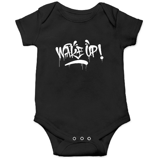 Wake Up! – Graffiti Street Art Motivational Design Onesies