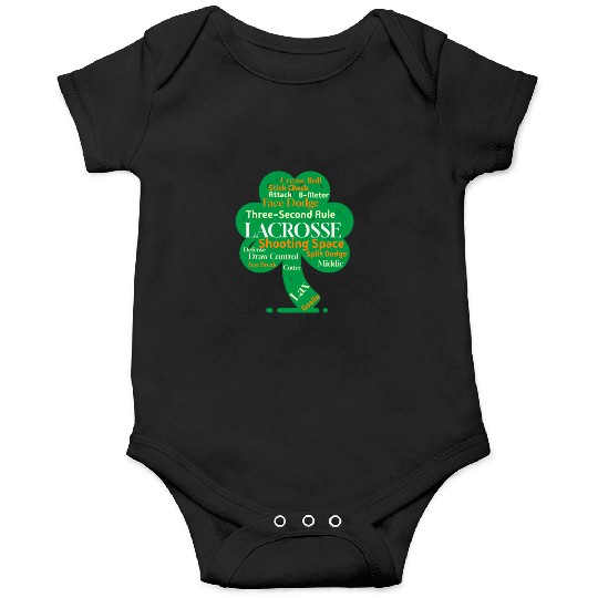 Shamrock Lax Word Cloud Onesies