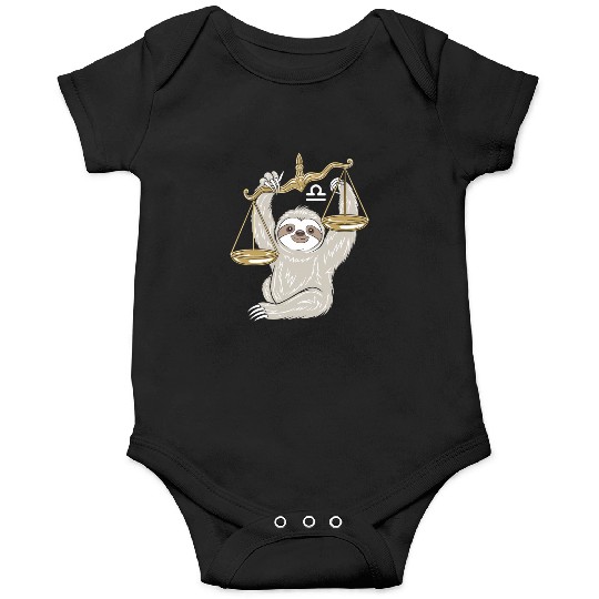 Charming Libra Zodiac Sloth Balancing Serenity Onesies
