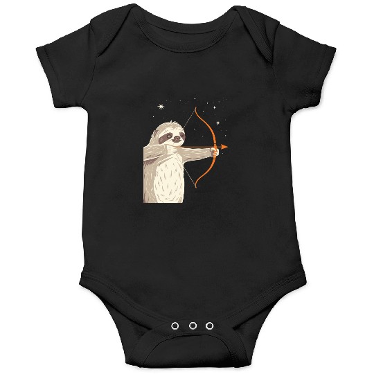Sagittarius Zodiac Sloth Archer in the Stars Onesies
