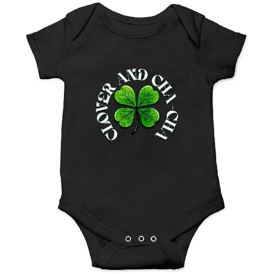 Clover Cha Cha 4-Leaf AI Clover Design Onesies