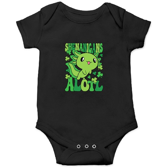 Axolotl St. Patrick's Day Shenanigans Alotl Onesies