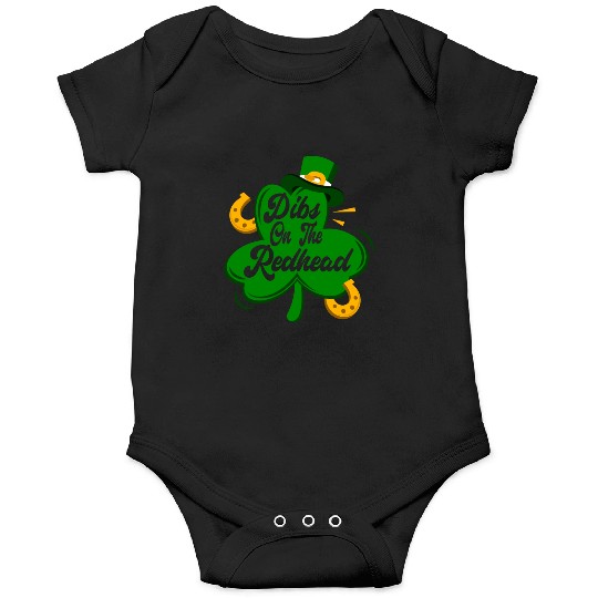 Dibs On The Redhead Funny St Patricks Day Drinking Onesies