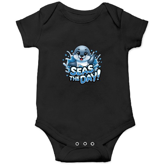 Seas The Day Seal Enthusiast Splash Vibes Onesies