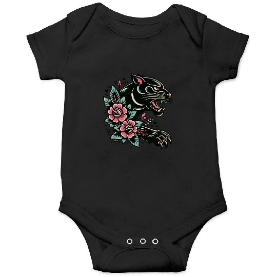 Black Panther Flash Tattoo Onesies