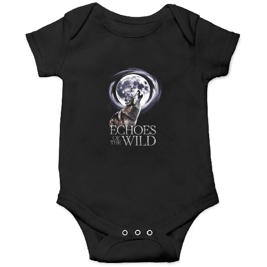 Echoes Of The Wild Howling Wolf Moon Art Onesies