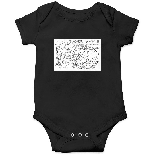 Fur Trade Canoe Routes Onesies
