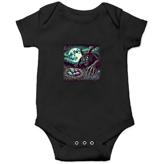 Creepy Werewolf Easter Bunny Nightmare Onesies