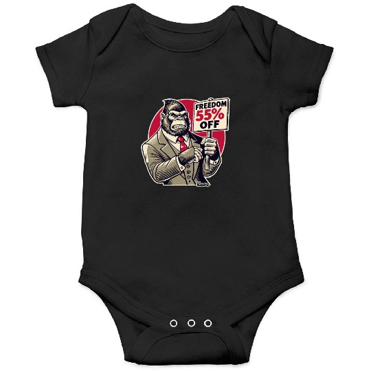Gorilla Protest: Freedom on Sale Onesies