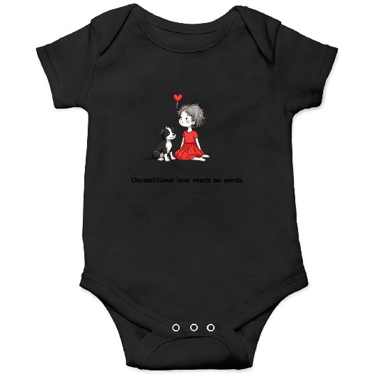 Unconditional Love Dog & Girl Onesies