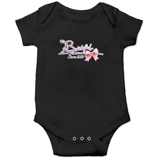 Beautiful since1983 birthday typography Onesies