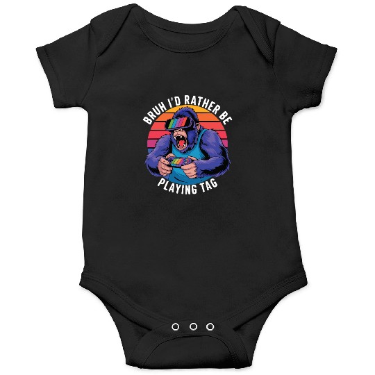 Retro Gamer Ape Onesies
