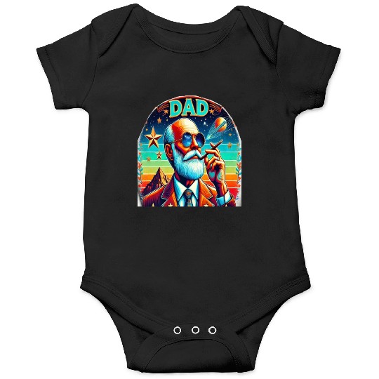 Dad: The One Who Helps Us Reach for the Stars Onesies