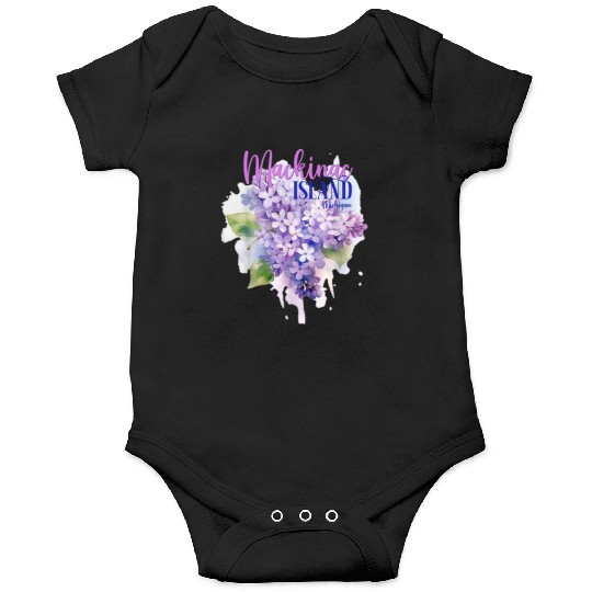 Mackinac Island Michigan Lilacs Lilac Festival Sta Onesies