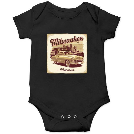 Milwaukee Souvenir and Travel Gift Idea Onesies