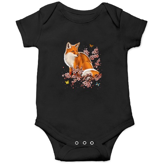 Fox Cherry Blossom Onesies