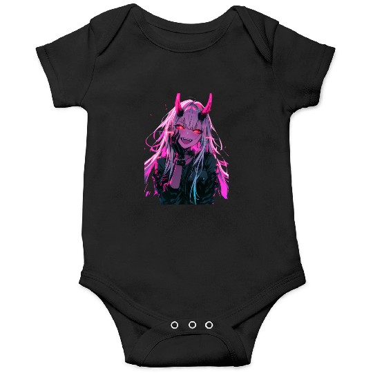 Anime Demon Girl Kawaii Waifu Japanese Anime Onesies