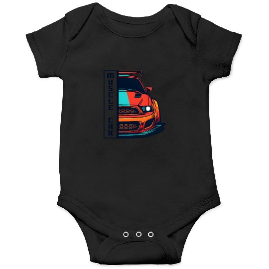 Muscle Car US Onesies Modern Muscle Car Man Children