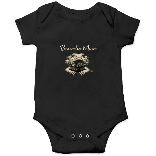 Beardie Mom Pogona Reptile Herpetology Bearded Onesies