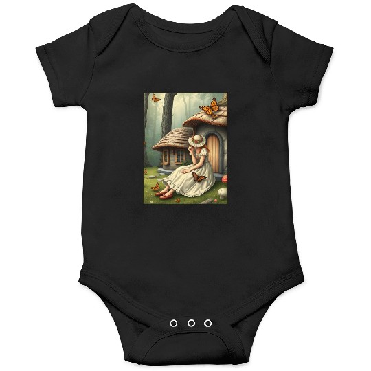 Mushroom Cottagecore Girl Onesies