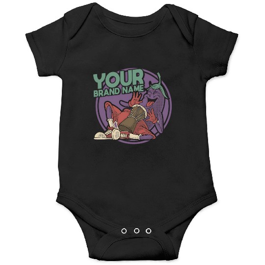Funky Eggplant Drummer – Funny Cartoon Music T-Shi Onesies