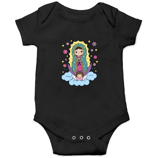 Our Lady of Guadalupe Mexico for Kids Toddlers Onesies