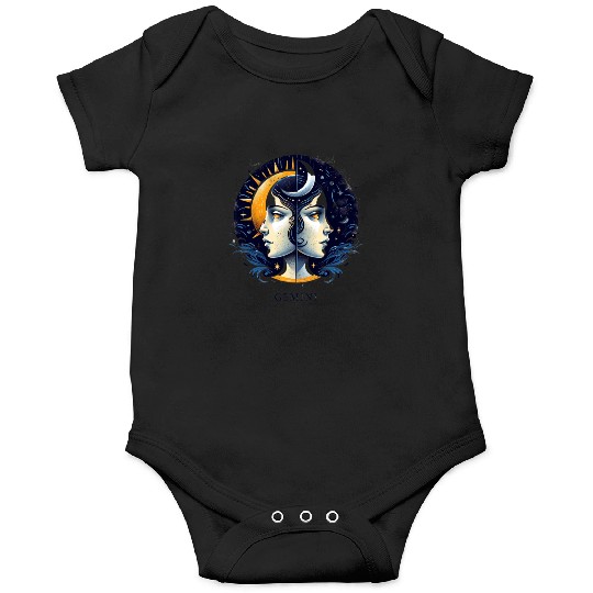 Zodiac Card Gemini Onesies