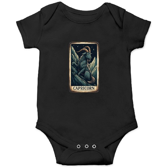 Zodiac Card Capricorn Onesies