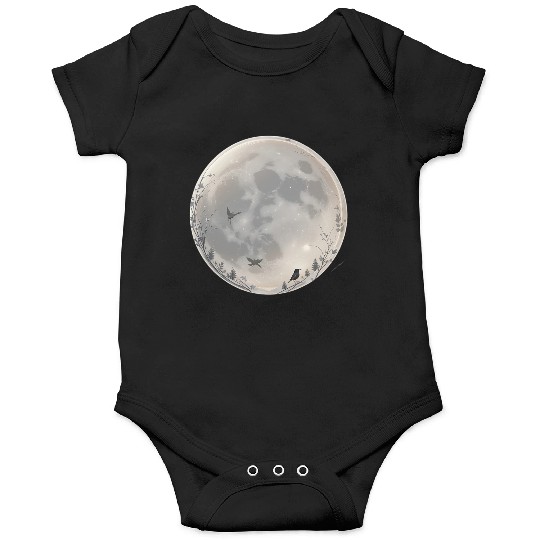 Moonlit Flight Serene Night Sky Onesies