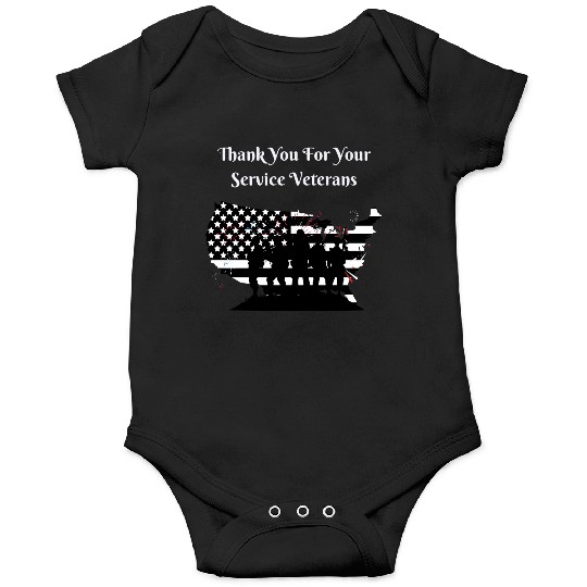 Thank You For Your Service Veterans day US Army Onesies