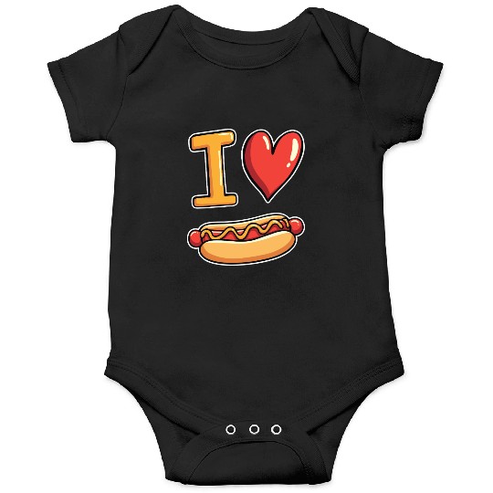 I Love Hotdogs - Fast Food Snack Fun Onesies